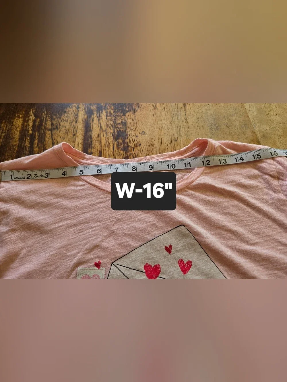 J. Crew Pink Long-Sleeve Graphic Top - Love Letter Motif